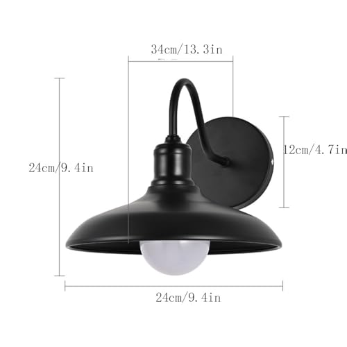 Aplique de pared E27 impermeable para terraza y dormitorio con luz de pasillo 5