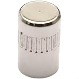 CashMuch Manopola selettore per chitarra elettrica in ottone, interruttore in rame lucido per filettatura M3 0,5 e US 8-32, facile da installare (M 4 argento)