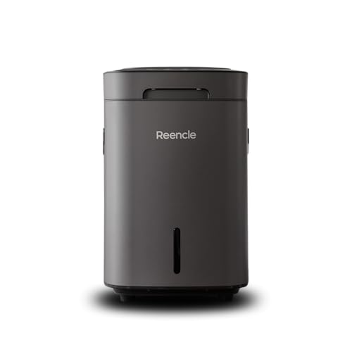 Reencle Prime Electric Composter - 14L Kitchen Composter, Decomposes Up to 2.2 lbs Food Waste Daily, Odorless Indoor Composting with Whisper-Quiet Technology & Rapid Decomposition (Silver)