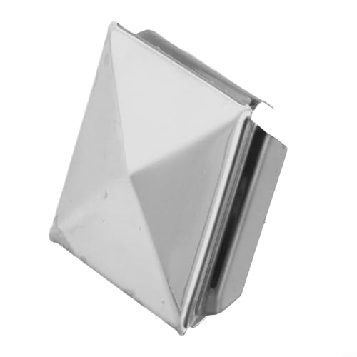 10 postes piramidales de acero inoxidable para postes cuadrados, para una mayor protección contra la humedad y los daños (1 pieza de 40 mm)