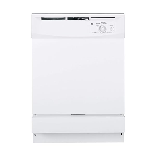 GE GSD2100VWW BuiltIn 24Inch Dishwasher, White, 5 Cycles / 2 Options