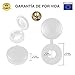 ✮GARANTÍA DE POR VIDA✮-CZ Store®- Cubretornllos|60 PCS|Tapa de plástico para tornillos N°6...