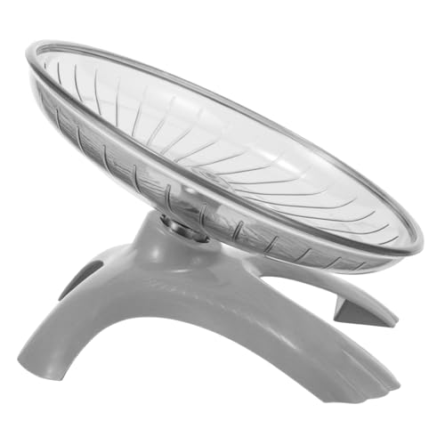 TOYANDONA Chinchilla Running Wheel Mute Pet Exercise Wheel Bearings for Hamsters Toys for Small Animals 4.5 Inches Random Base Color