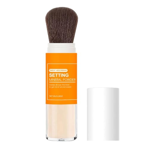Tanxemery Polvo Fijador de Maquillaje,8 Gramos con Control de Brillo, Efecto Mate, Soft-Focus y Acabado Belleza,Fijación con Polvo | para Playa, Boda, Viaje, Trabajo, Hogar y Uso Cotidiano