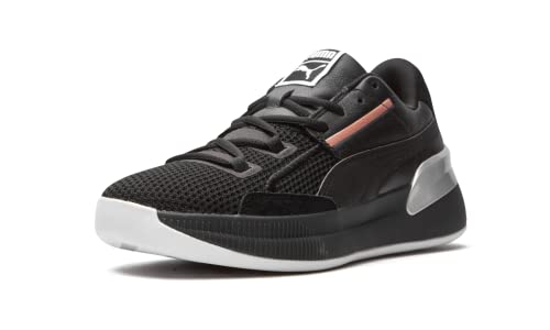 PUMA Mens Clyde Hardwood Metallic Athletic Shoes - Black4