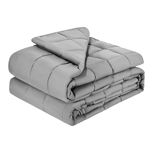 VEVOR Weighted Blanket 88 x 104 inch - King Size, 25 lbs Heavy Blanket with Cooling Glass Beads, Soft & Breathable for All-Season Use, Suitable for Adults 250-310 lbs, Ideal Gift Choice (Grey) by VEVOR - Used condition - US$43.30