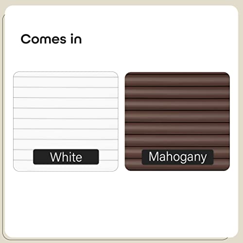 Cordless Room Darkening Venetian Blind - 30 Inch Width, 64 Inch Length, 2" Vinyl Slat Size - White - Gii Luna Light Filtering Horizontal Mini Windows Blinds For Interior By Achim Home Decor #TOP4