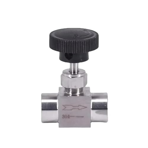 Válvula de aguja NPT 1/8 en codo hembra de acero inoxidable 304 7