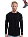 Produktbild Merino.tech 100% Merino Unterwäsche Herren - Merino Langarmshirt Herren Atmungsaktiv Und Feuchtigkeitsableitend + Wollsocken (165 Black, Large)