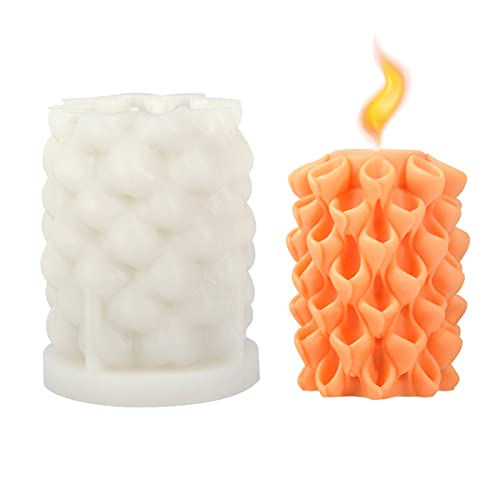 DOITOOL Quadratische Plastik Gießform Für Kerzen - DIY Kerzenform Kunststoff Langlebig
