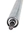 Aexit 25mm x Material Handling 350mm Zinc Plated Carbon Steel Spring Loaded Industrial Roller Stands Conveyor Roller