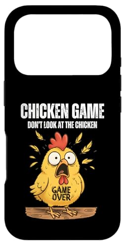 Chicken Game Don't Look at The Chicken Funny Meme ���[���A �L�b�Y �X�}�z�P�[�X iPhone 17 Pro �p
