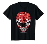 Power Rangers Red Ranger Geometric Helmet T-Shirt