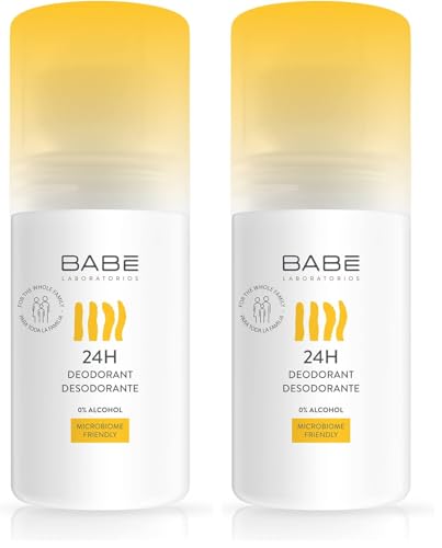 LABORATORIOS BABÉ – 24h Desodorante | 50 ml | 0% Alcohol | Microbiome Friendly | Blanco | Efecto Prolongado para Toda la Familia | Piel Fresca e Hidratada (Paquete de 2)