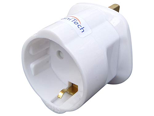 Adaptateur de voyage des visiteurs du Royaume-Uni (schuko européenne à adaptateur Adaptateur britannique) de la marque ShaniTech