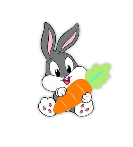 Image of Gift Me Bazar Wooden Rabbit Cartoon Fridge Magnet for Decoration | Fridge Magnets for Refrigerator & Almirah Decor | Home, Kitchen and Office Decoration Multicolor (Design 1)