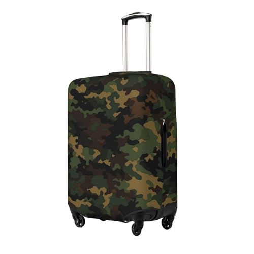 Camouflage Pattern Luggage Cover Washable Stretch Suitcase Protector Anti-Scratch Travel Luggage Sleeve Elastic Baggage Cover Fits 18-32 Inch2
