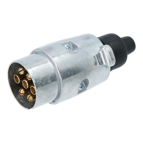 Carpoint Prise Mâle pour Remorque 7 broches en Métal, Argent