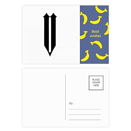 Carte postale Merci design chiffres romains lot de 20 pour accompagner vos cadeaux