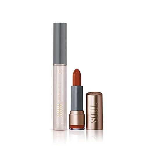 Eudora Kit Batom Kiss Me Matte Magma Obsessão + Gloss Incolor