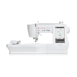 SINGER SE9180 Sewing & Embroidery Machine | 250 Built-in Stitches, 150 Embroidery Designs, 10 Fonts, 1-Step Buttonhole, 7″ Touchscreen, Automatic Needle Threader & WiFi Connectivity