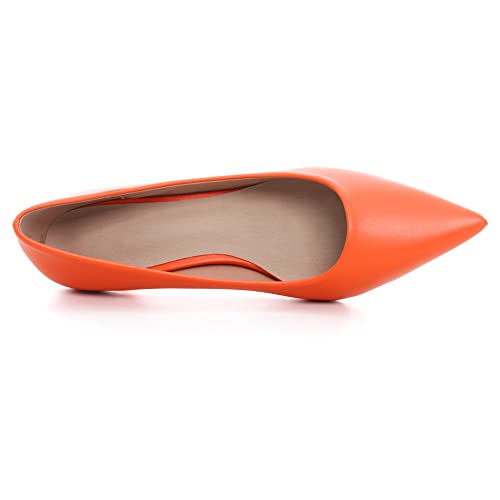 Image of Women's Low Kitten Heel Pumps Classic Fashion Dress Pumps Simple Heeled Shoes for Office Work
