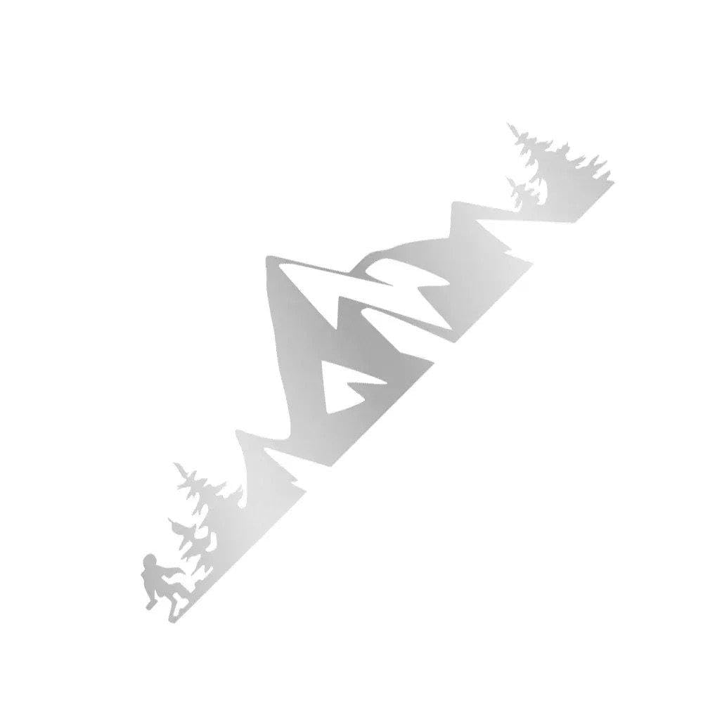 Dabhuoc Matt Silver Car Pickup Whole Body Stickers Decals Cover Auto Accessories(Matt Silver)