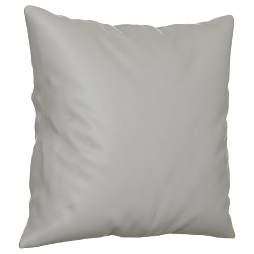 vidaXL Sofagarnitur 3-TLG., Sessel Couch mit Kissen, Sofa Wohnzimmersofa mit Armlehnen, Couchgarnitur Designsofa Sitzmöbel Polstermöbel, Hellgrau Mikrofasergewebe – Bild 7