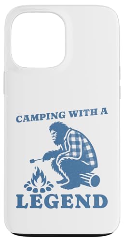 Camping With A Legend Retro Sasquatch para hombres, mujeres y niños Carcasa para iPhone 13 Pro Max