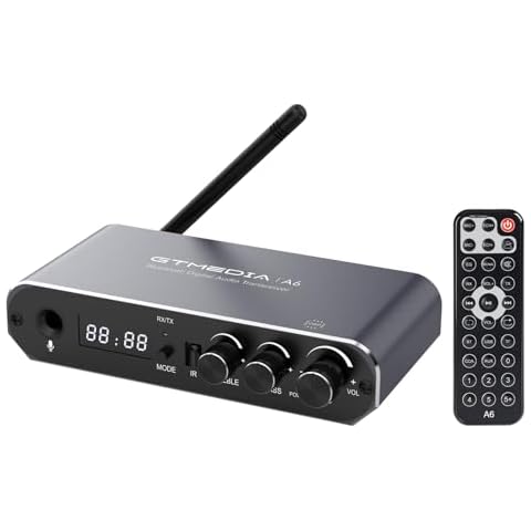 Bluetooth Transmitter for TV HiFi Wireless Bluetooth Transmitter Receiver Low Latency Bluetooth Audio Adapter for PC Cars Support GTMEDIA Connect APP Cover