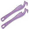 Oven Rack Push Pull Tool 2 Pack oven rack puller push pull stick tool11 Inch oven rack pullers with longer handle suitable for oven toaster oven air fryer toaster oven 2 violet