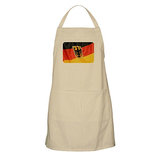 Apron German Flag Waving - Khaki