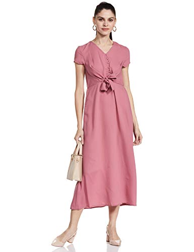 Image of Amazon Brand - Eden & Ivy Women's Polyester Empire Waist Midi Dress