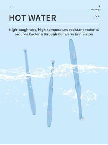 Vonmerie 2 Stück Tuft Zahnbürste, Einbüschelbürste Kleine Zahnbürste Getuftet Weich Büschelzahnbürste Trimm Single Interdental Zwischenraum Bürste(Rosa) – Bild 6