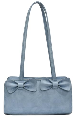 Double Bow Tie Underarm Commuter Bag Versatile Outdoor Shoulder Bags Zipper Large Capacity Hobo Bag for Women 2025