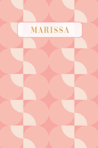 Marissa: Lined Writing Notebook Journal with Personalized Name | Minimal Personalized Name Gift Journals | 6 x 9 inches | 130 Pages |
