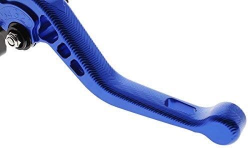 Miniatura 5 de Rzmmotor Palancas de embrague de freno corto de aluminio con textura 3D para motocicleta compatibles con YZF R3 R25 2013-2021, MT-03 MT-25 2015-2021