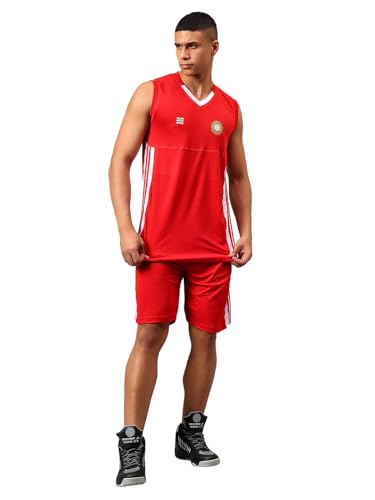 Image of Vector X VBB-100 Men's Sleeveless Basketball Volleyball Football Team Jersey and Shorts Set Combo, Breathable Moisture-Wicking Unisex Sports Active Wear Active Wear for Running Training Men Women