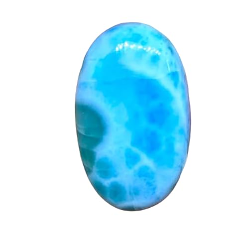 Larimar cabochon ovale naturel 27x17x6mm pour création de bijoux de litothérapie DIY
