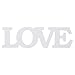 MOWO Wooden Letter LOVE Table Top Freestanding Sign Centerpiece (white,1pc)