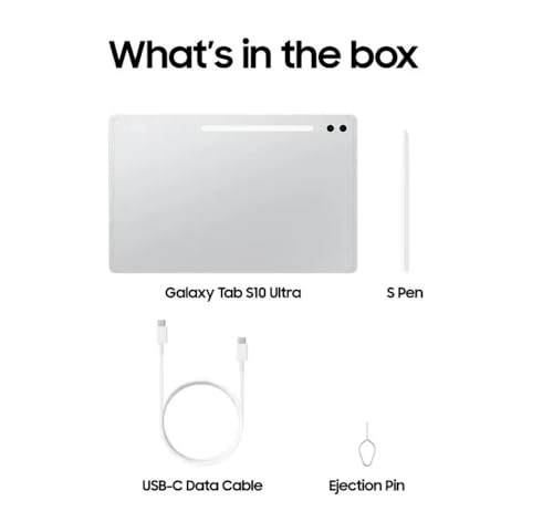 Image of Samsung Galaxy Tab S10 Ultra 256GB Tablet, Platinum Silver