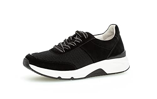 Rollingsoft Sneaker Low, Mesh/Dreamvelour/Lack, schwarz, Wechselfußb. 86.897.37 (Größe: 38.5)