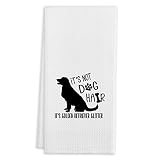 It's Not Dog Hair It's Golden Retriever Glitter Kitchen Towels Tea Towels,16 X 24 Inches Cotton Mode