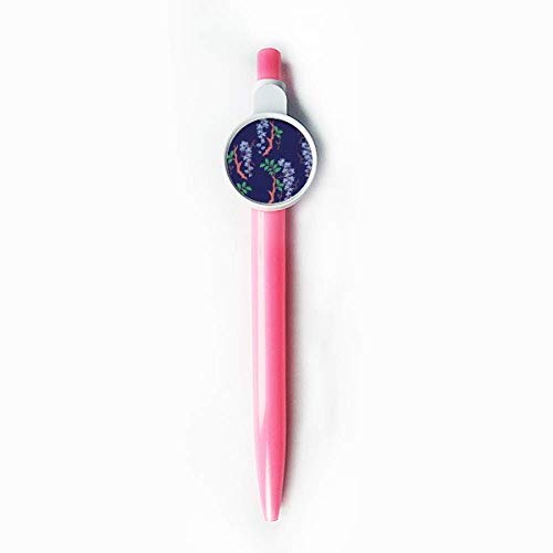 Stylo à bille rétractable à motif japonais violet, l'accessoire idéal de bureau
