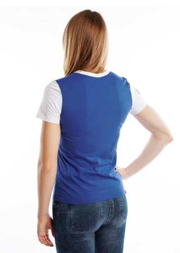 T-shirt Pro femme Mad Wave vêtement sport bleu blanc