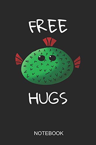 Free Hugs Notebook: 6x9 110 Pages Dot-Grid Pufferfish Journal