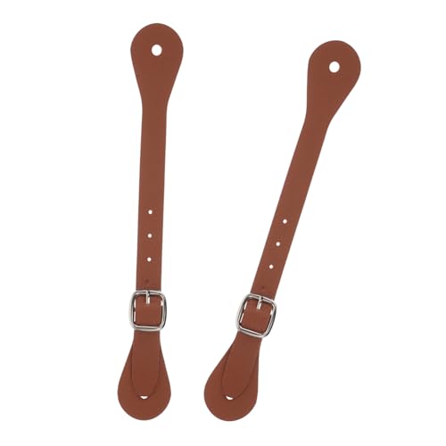 2pcs Riding Belt Spur Straps Adjustable Buckle Trim for Women Fake Leather Cowboy Thigh Straps