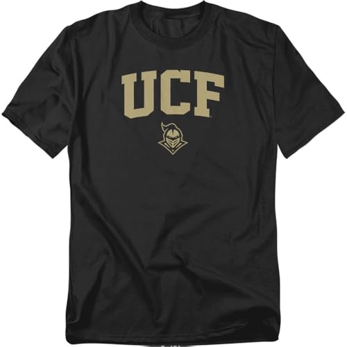 LOGOVISION Central Florida University One Color Arch Unisex Adult T Shirt Black Large