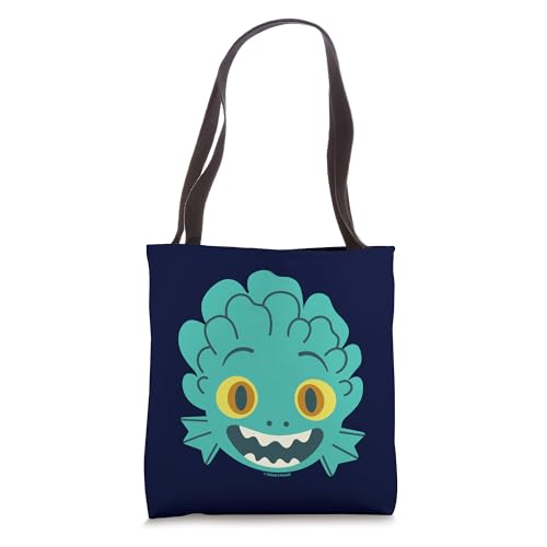 Sac cabas Disney Pixar Luca imprimé grand visage en coton pour le quotidien