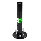 BEBLEPANY Black Adjustable Trailer Jack Foot Plate Fits 2-Inch Diameter Tube,Supports 5,000 lbs Capacity with Pin Base,12